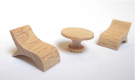Holzmodelle für Modellbahn H0
